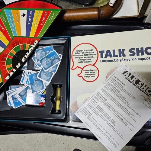 Talk Show board game used for groups with laughter and fun