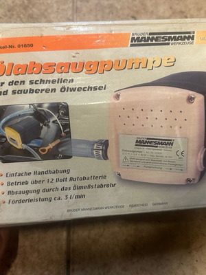 Manesmann 12V car oil pump new