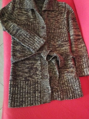 Cardigan size S like new, brown