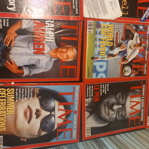 Time magazines used, American edition 15 issues 2002