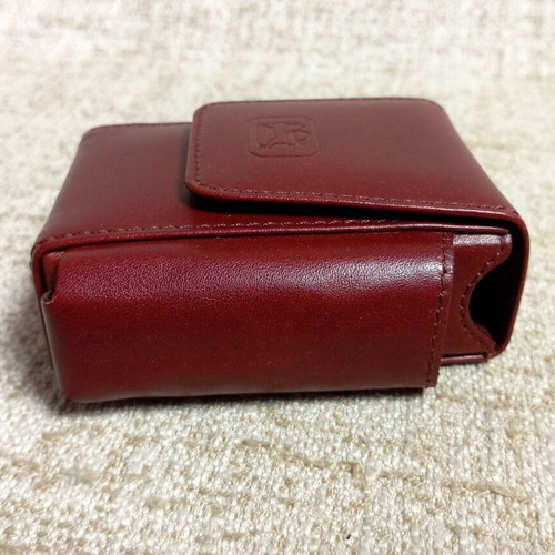 Leather luxury case for cigarette pack new, handmade brown vintage with box