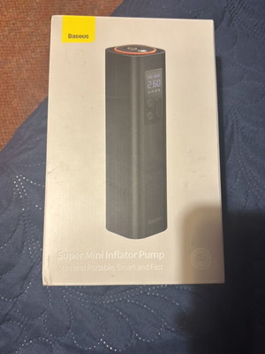 Baseus Mini Inflator Pump, portable digital tire inflator