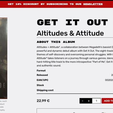 Altitudes + Attitude Get It Out LP vinyl sealed, rock