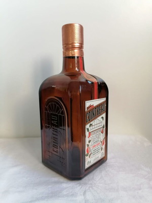 Γυάλινο μπουκάλι Cointreau για χειροτεχνίες, 22 x 9 x 9 εκ