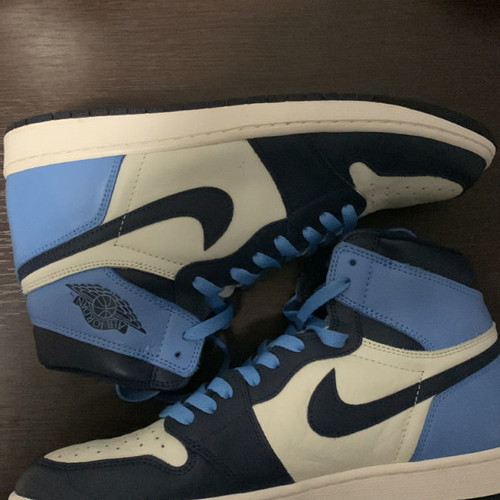 Air Jordan 1 Retro High OG Obsidian/University Blue, φορεμένα 2 φορές, μέγεθος 45