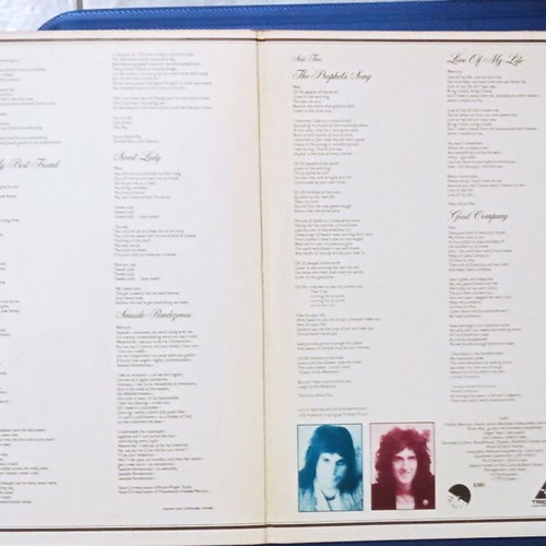 Queen A Night at the Opera vinyl record like new, rock