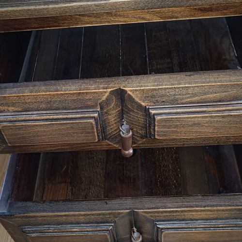 Two nightstands used, solid wood, classic design