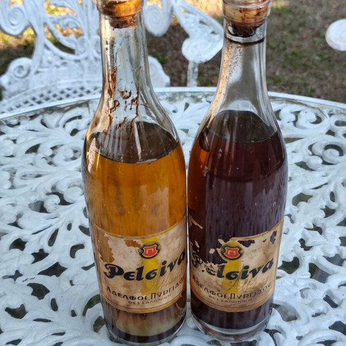 Rare Vintage Retsina "Adelfoi Pyrgidon" Thessaloniki 1960s