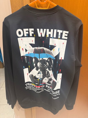 Off White T-Shirt μεταχειρισμένο, μέγεθος medium, μαύρο