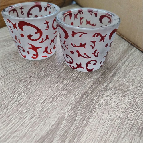 Set of 2 candle holders for tealight cups like new