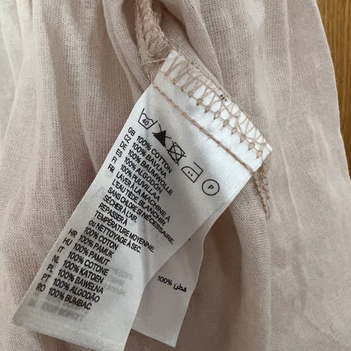 H&M Pink Soft Long-Sleeve Shirt 100% Cotton Used