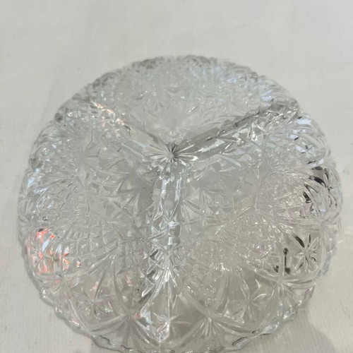 Vintage crystal plates used, set of 2 for nuts 14cm