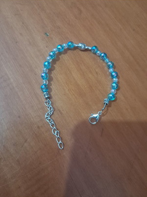 Handmade bracelet turquoise and silver, made to order