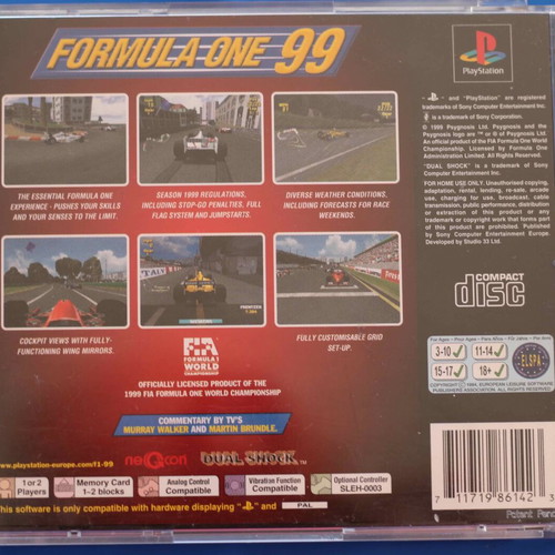 Formula One 99 PlayStation 1 used, English with manual