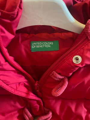 Benetton jacket used, red, size S