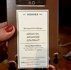 Korres Argan Oil Advanved Colorant 6.0 ΞΑΝΘΟ ΣΚΟΥΡΟ ΦΥΣΙΚΟ 50ML