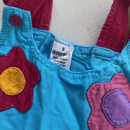 Baby dress set like new, colorful and patterned, sizes 9-24 months