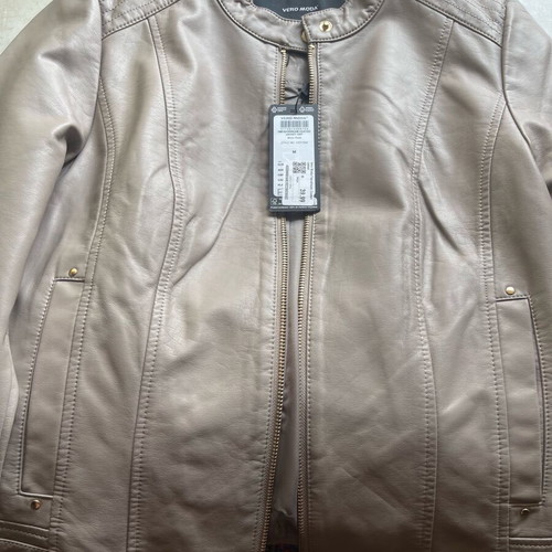 Vero Moda leather jacket new, grey brown