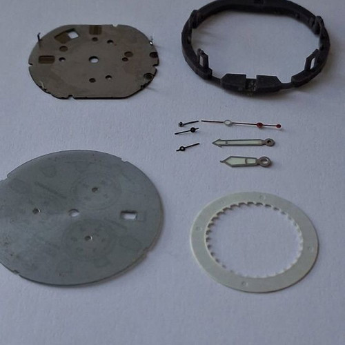 Citizen Eco Drive watch parts used, men's, gray titanium