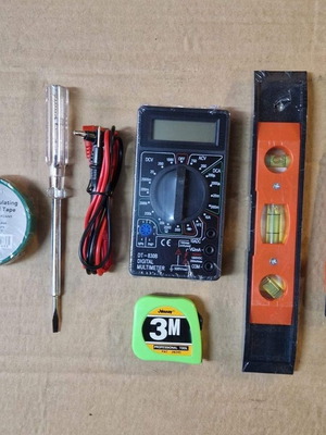 Digital multimeter DT830B and measuring and handling tools new