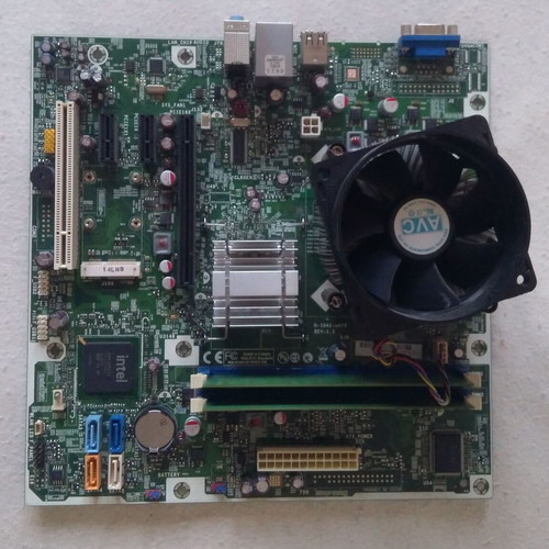 Foxconn 2A8C motherboard with Intel Pentium E5800 dual core 3.2 GHz and 2x2MB DDR3 RAM used