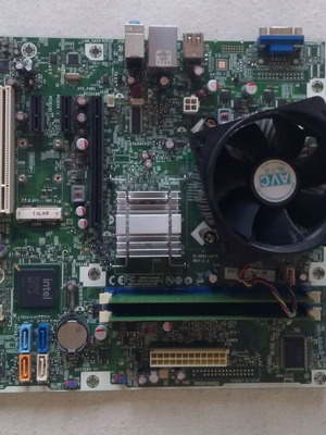 Foxconn 2A8C motherboard with Intel Pentium E5800 dual core 3.2 GHz and 2x2MB DDR3 RAM used