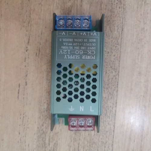 Power supply 12V 5A DC new, ideal for LED installations