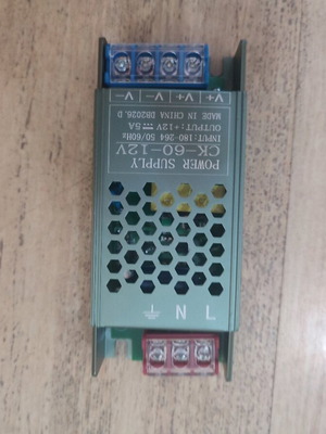 Power supply 12V 5A DC new, ideal for LED installations