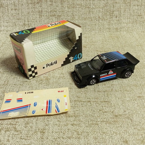 WV Golf-GTI Polistil 1:40 toy car, vintage, new with box