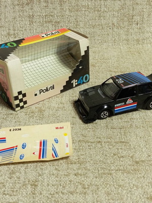 WV Golf-GTI Polistil 1:40 toy car, vintage, new with box