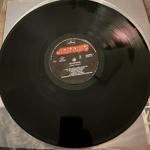 Scorpions Crazy World vinyl record used, rock