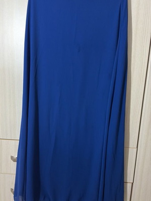 Μακριά φούστα καινούργια, μπλε έντονο, one size