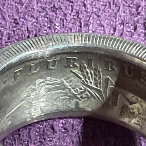 Silver One Dollar ring rare silver 1878 Morgan Silver Dollar