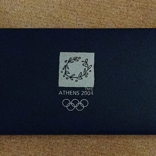 Double silver 10 euro coin case 2004 Olympic Games with certificates