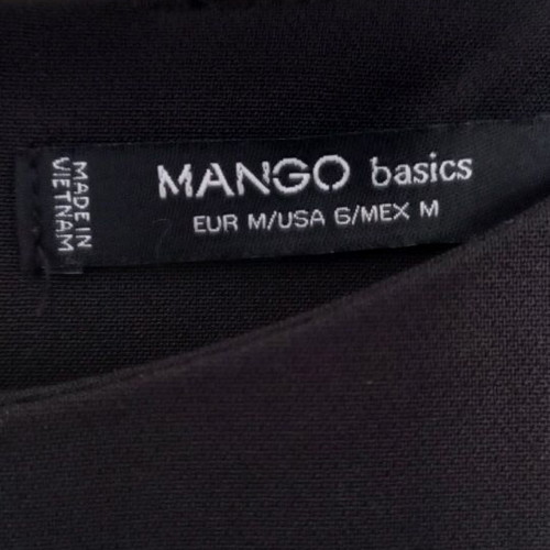 Mango dress black A-line 3/4 sleeve like new, size M