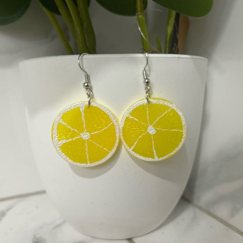 Lemon earrings for women new, sweet and fun design