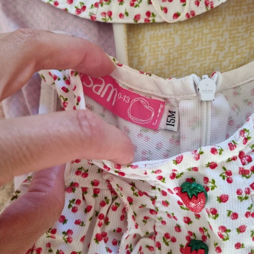 Baby dress with hat 15 months like new