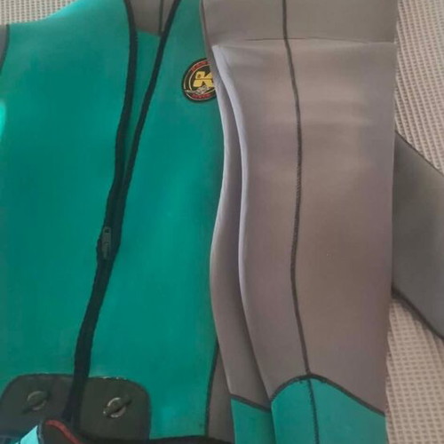 Spearfishing wetsuit and underwater fishing gear, XL, 6mm thickness, Mares fins included
