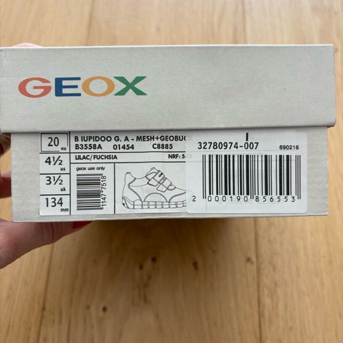 Geox baby shoes used with velcro No 20
