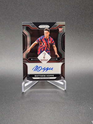 2022 Panini Prizm World Cup Qatar Signatures Matthew Hoppe Auto Rookie Card used
