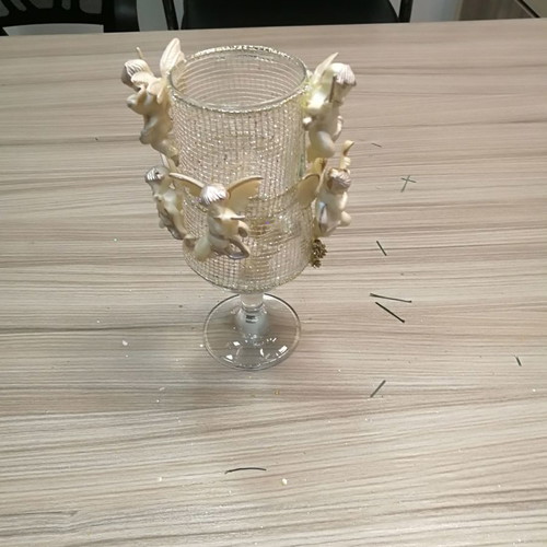 Christmas decorative glass used, height 20cm