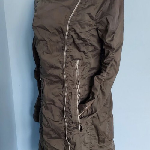 Marc Cain sports designer trench coat, asymmetrical long style
