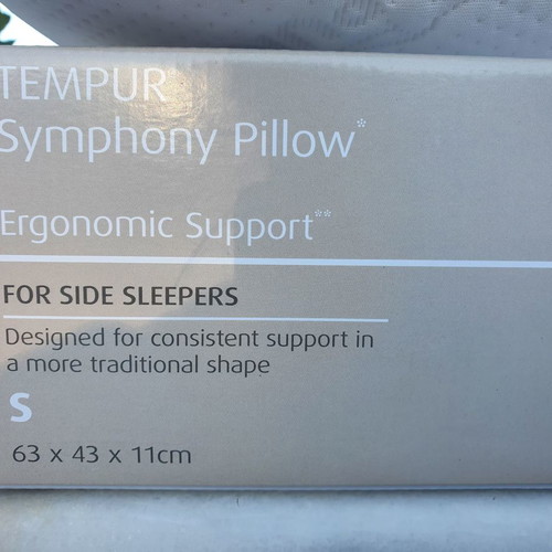 Μαξιλάρι Tempur Symphony size S καινούργιο για ανακούφιση αυχένα