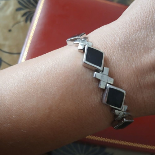 Sterling silver 925 bracelet 19 cm length, 30 grams, like new