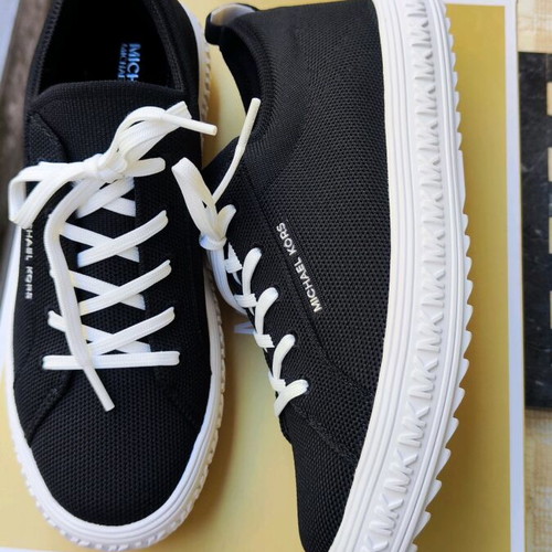 Michael Kors Grove Knit sneakers new, black women's athletic shoes