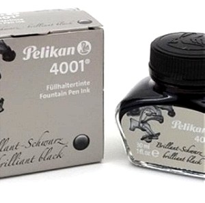 2 τεμάχια Μελάνι μαύρο στυλογράφου Pelikan 30ml 4001