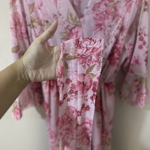 Pink floral maxi dress, one size, Despy Boutique
