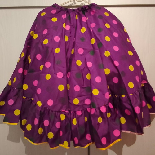 Dance performance costume used, skirt with tutu and bodysuit