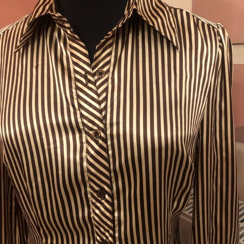 Striped satin shirt like new, size S