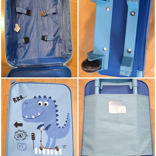 Children's travel set like new, 3 pieces, blue